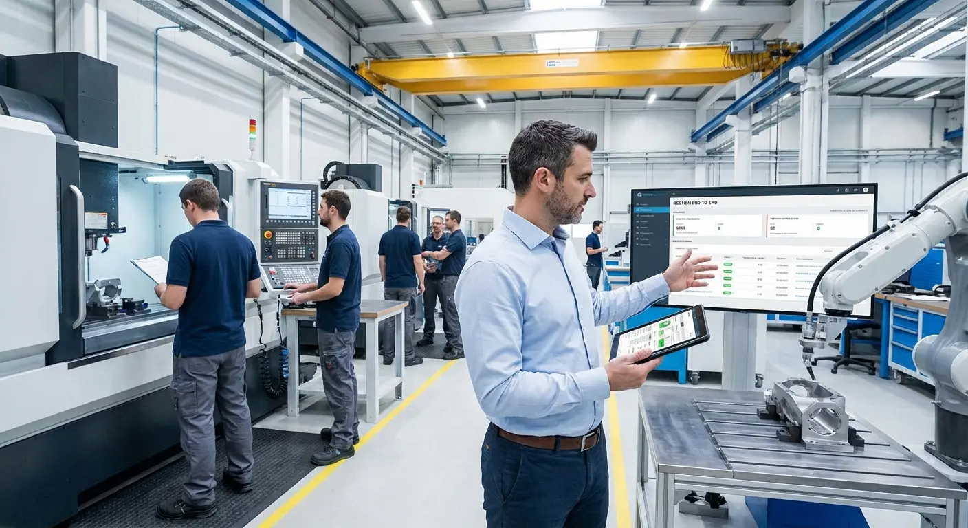 Gestión End-to-End para Fabricación de Piezas a Medida